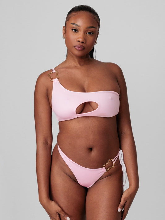 Arista Asymétrique bandeau Plumeria (Rose)