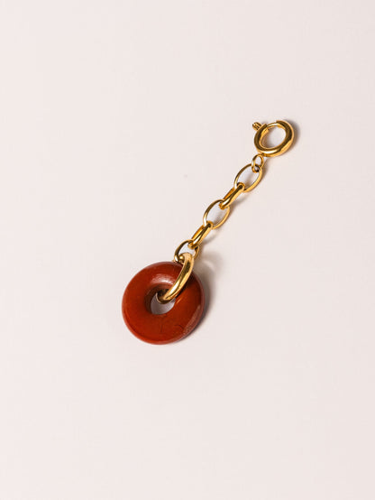 Pendentif anneau Agathe rouge